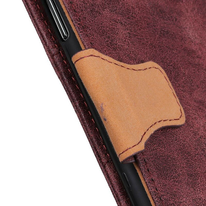 Folio-hoesje Oneplus Nord 2 5g Telefoonhoesje Vintage Dubbelzijdige Magnetische Klep