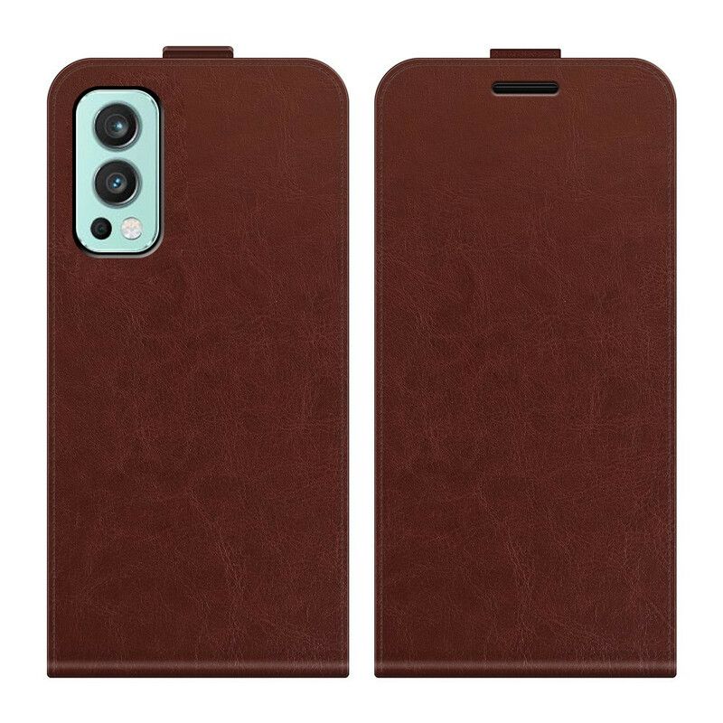 Leren Hoesje Oneplus Nord 2 5g Opvouwbaar Retro