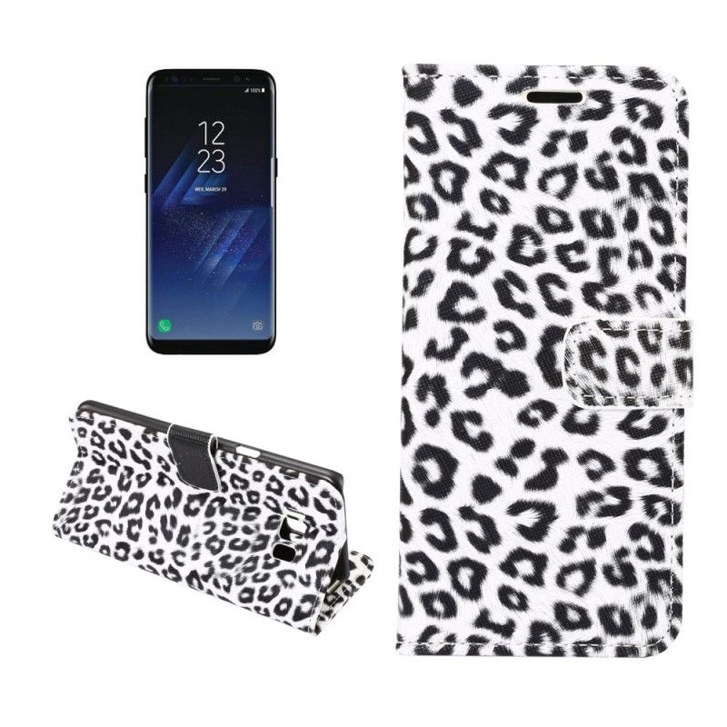 Bescherming Hoesje Samsung Galaxy S8 Grijs Luipaard