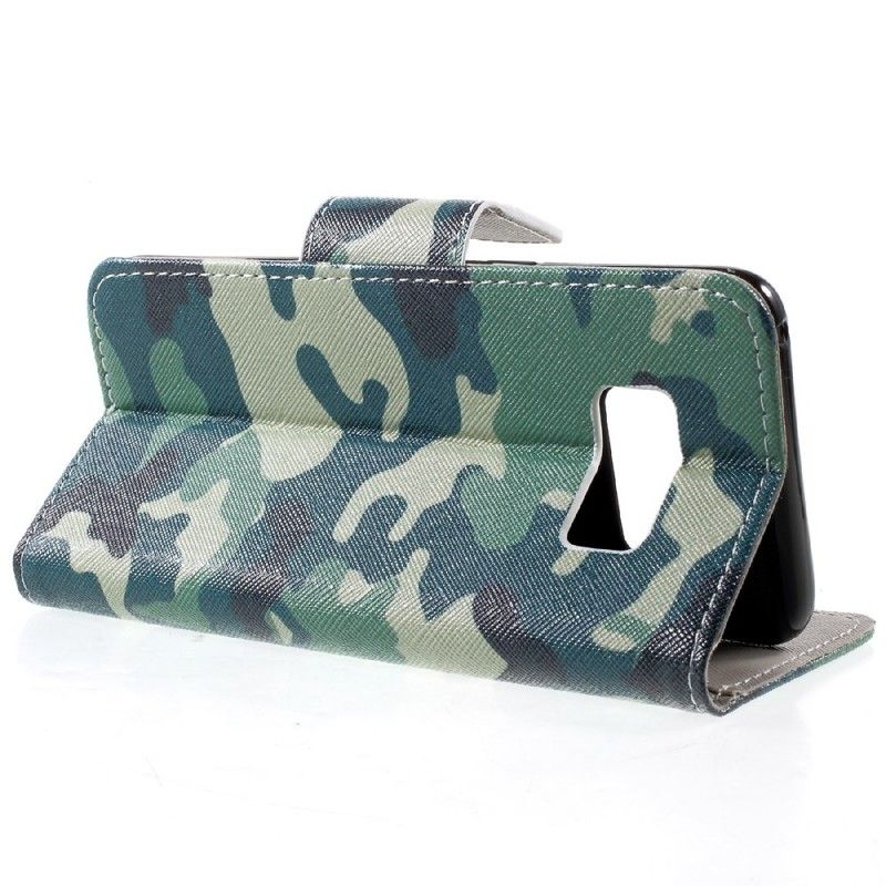 Bescherming Hoesje Samsung Galaxy S8 Telefoonhoesje Militaire Camouflage