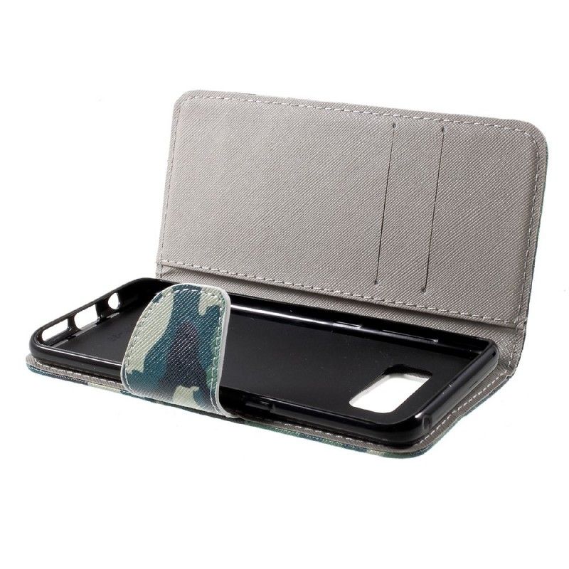 Bescherming Hoesje Samsung Galaxy S8 Telefoonhoesje Militaire Camouflage