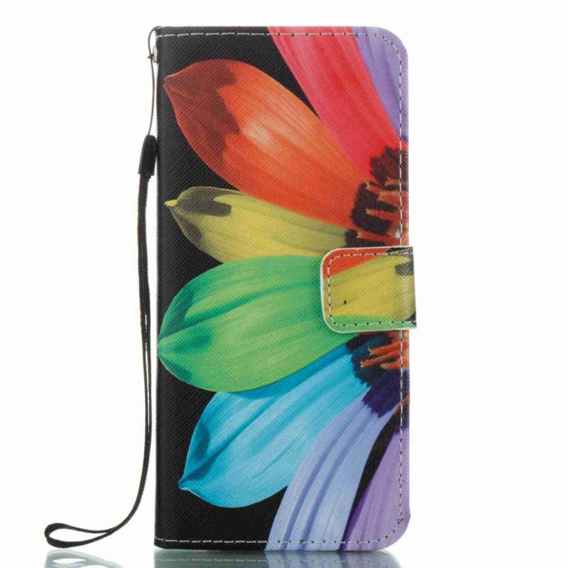 Cover Folio-hoesje Samsung Galaxy S8 Telefoonhoesje Intense Aquarelbloem