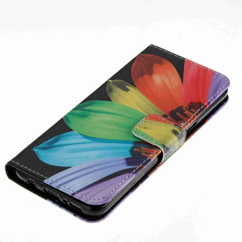 Cover Folio-hoesje Samsung Galaxy S8 Telefoonhoesje Intense Aquarelbloem