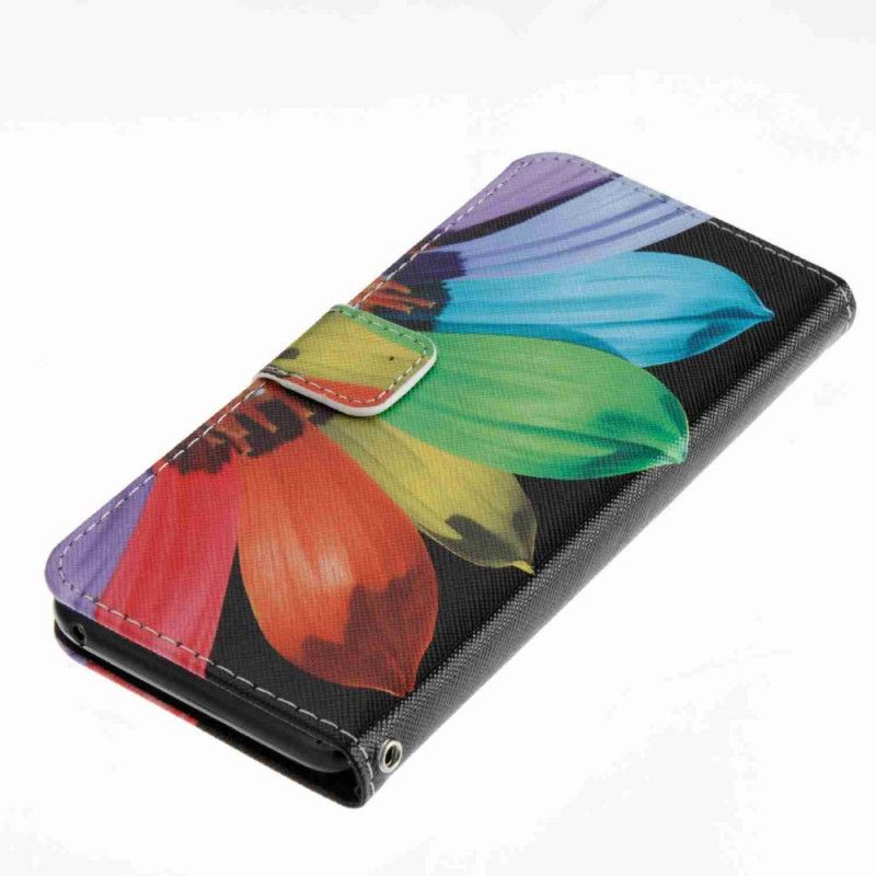 Cover Folio-hoesje Samsung Galaxy S8 Telefoonhoesje Intense Aquarelbloem