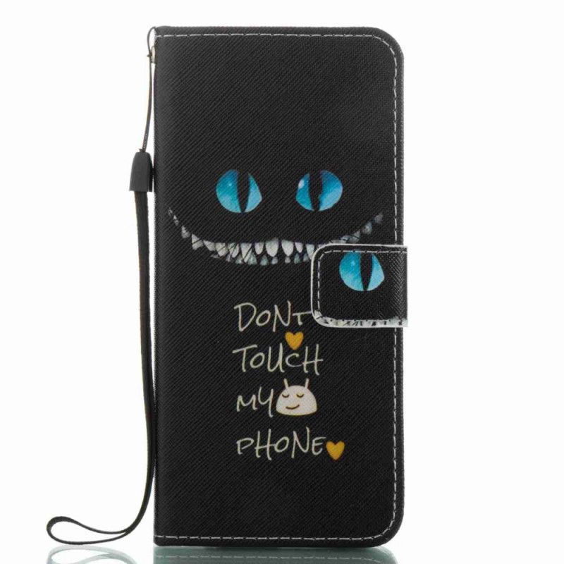 Cover Folio-hoesje Samsung Galaxy S8 Telefoonhoesje Kwaadaardige Kat