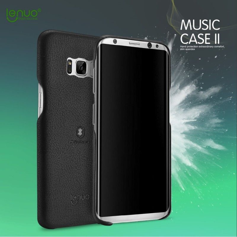 Cover Hoesje Samsung Galaxy S8 Bruin Rood Telefoonhoesje Lenuo Kunstleer