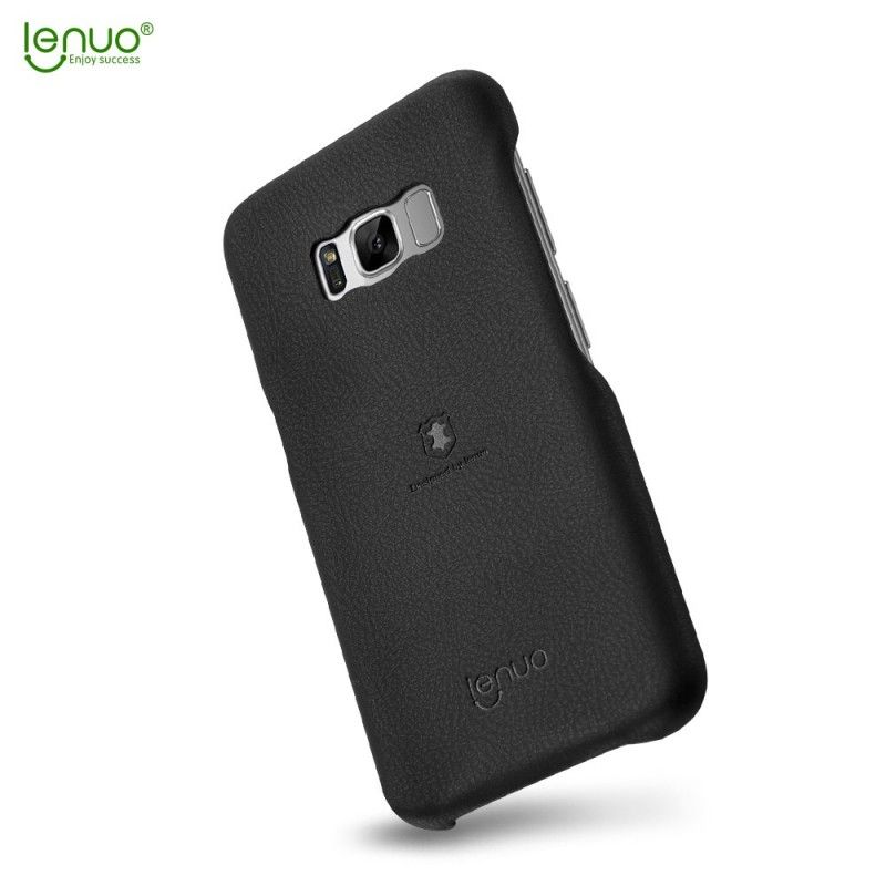 Cover Hoesje Samsung Galaxy S8 Bruin Rood Telefoonhoesje Lenuo Kunstleer