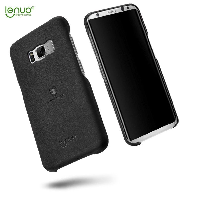 Cover Hoesje Samsung Galaxy S8 Bruin Rood Telefoonhoesje Lenuo Kunstleer