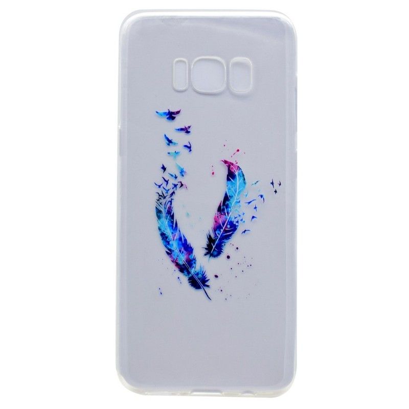 Cover Hoesje Samsung Galaxy S8 Telefoonhoesje Transparante Veren