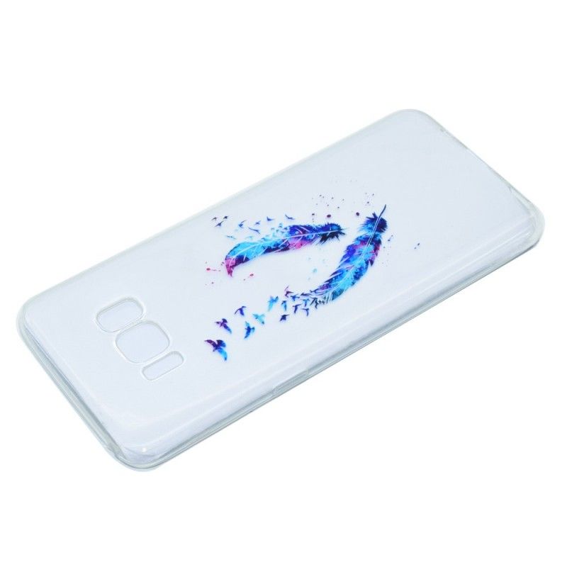 Cover Hoesje Samsung Galaxy S8 Telefoonhoesje Transparante Veren