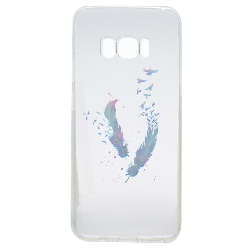 Cover Hoesje Samsung Galaxy S8 Telefoonhoesje Transparante Veren