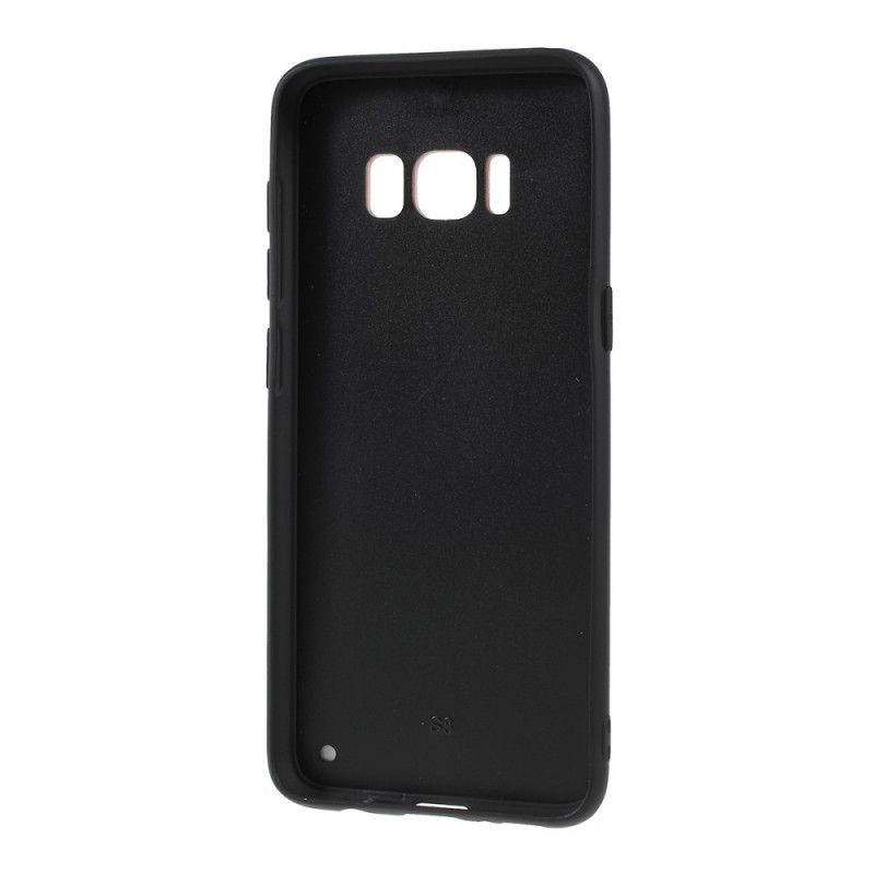 Hoesje Samsung Galaxy S8 Magenta Rood Wees Jezelf Gehard Glas