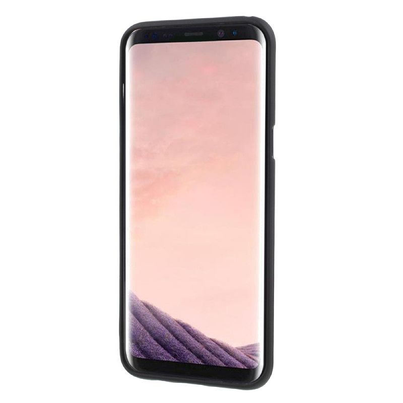 Hoesje Samsung Galaxy S8 Rood Zwart Mat Kwikgruis