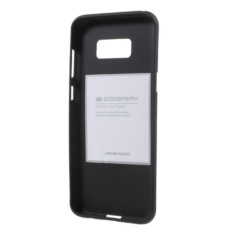 Hoesje Samsung Galaxy S8 Rood Zwart Mat Kwikgruis