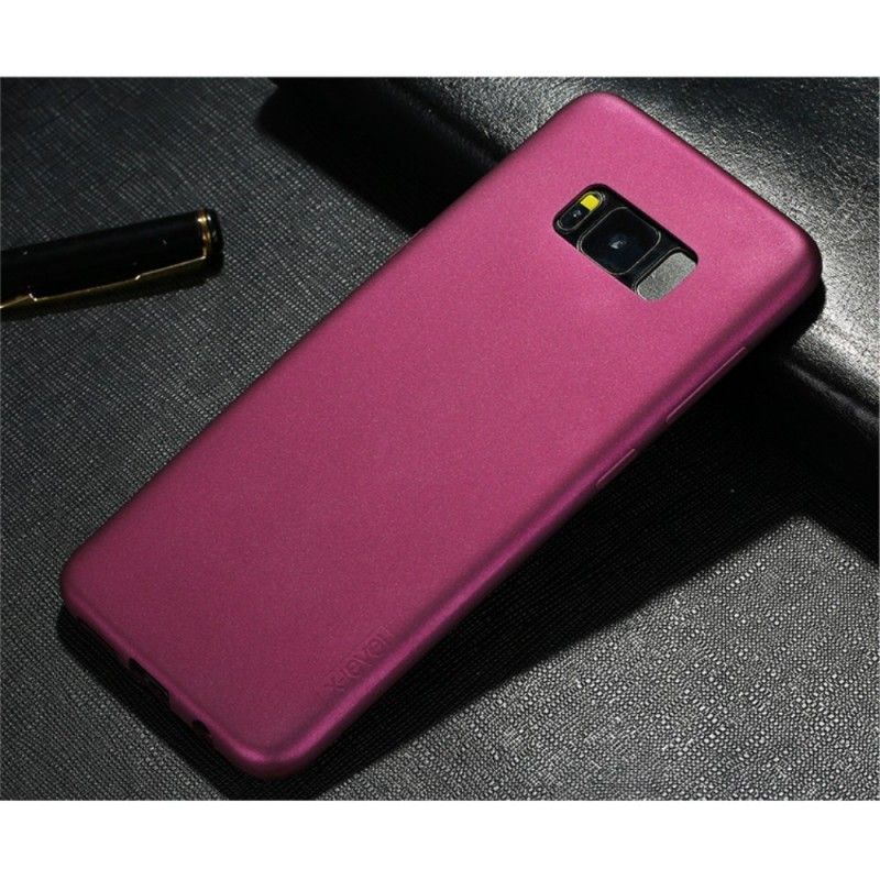 Hoesje voor Samsung Galaxy S8 Magenta Zwart Premium Serie