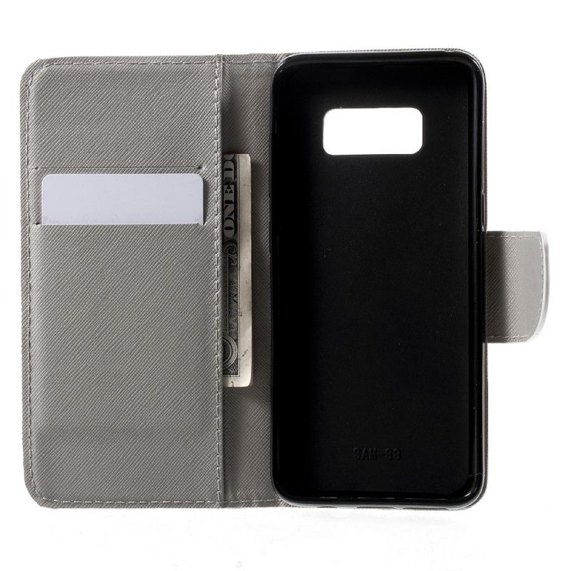 Leren Hoesje voor Samsung Galaxy S8 Bloeiende Boom