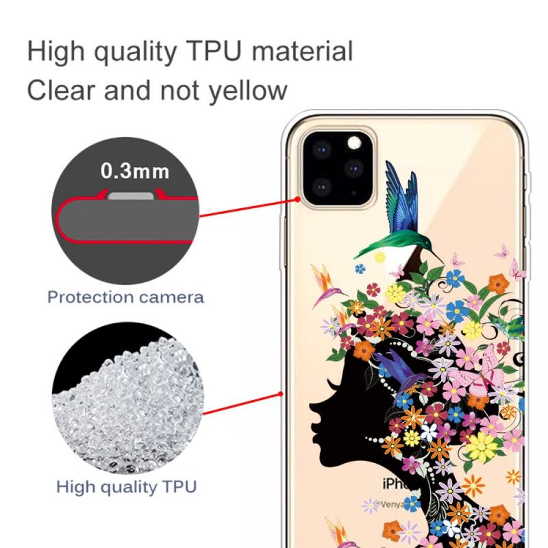 Case Hoesje iPhone 11 Pro Telefoonhoesje Mooi Bloemhoofdje