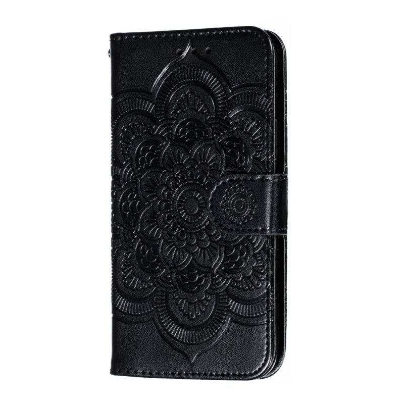 Cover Folio-hoesje iPhone 11 Pro Grijs Zwart Telefoonhoesje Hele Mandala