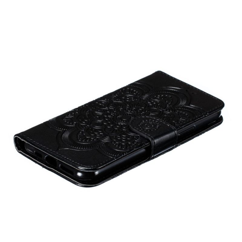 Cover Folio-hoesje iPhone 11 Pro Grijs Zwart Telefoonhoesje Hele Mandala