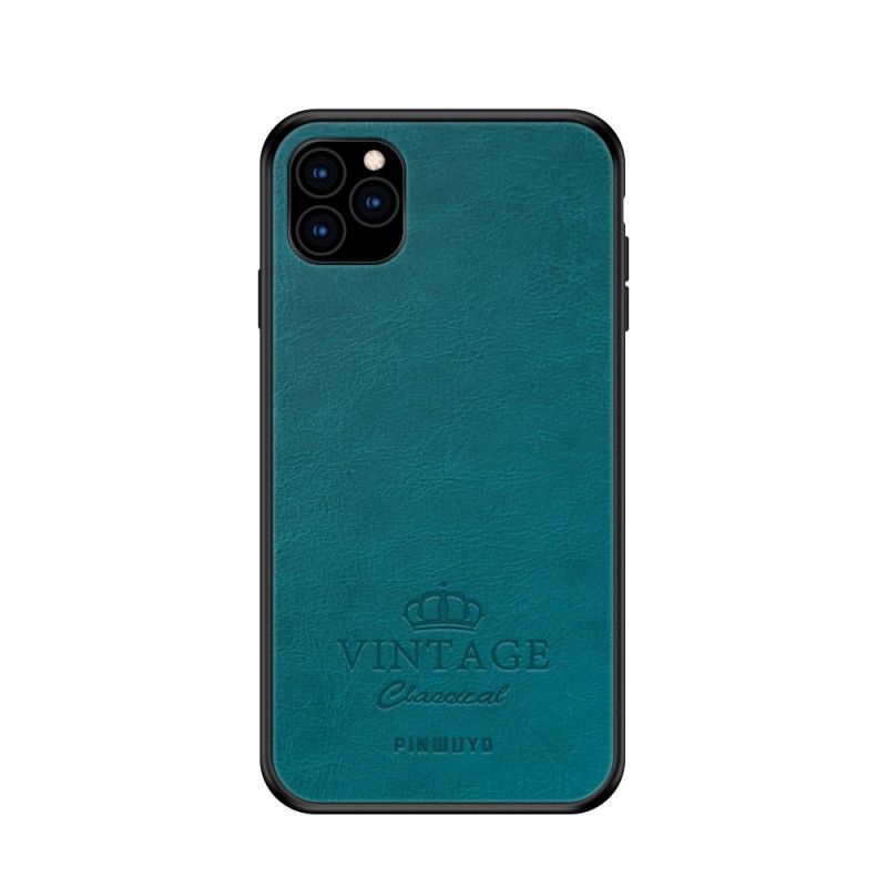 Cover Hoesje iPhone 11 Pro Magenta Zwart Telefoonhoesje Vintage Pinwuyo Leereffect