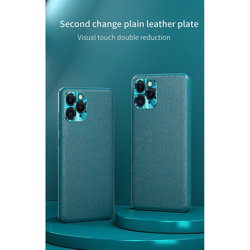 Cover Hoesje iPhone 11 Pro Oranje Zwart Telefoonhoesje Kleur Leerstijl