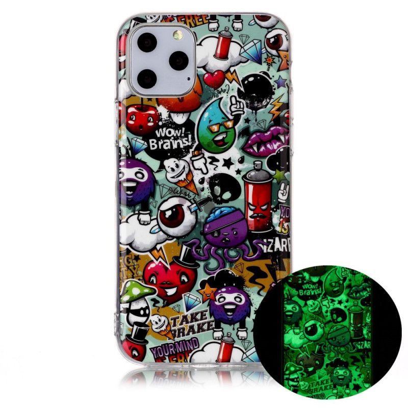 Cover Hoesje iPhone 11 Pro Telefoonhoesje Fluorescerende Waanzin