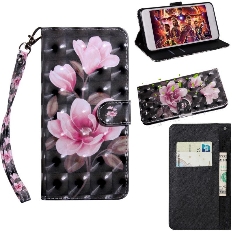 Flip Case Leren iPhone 11 Pro Bloemen Bloeien