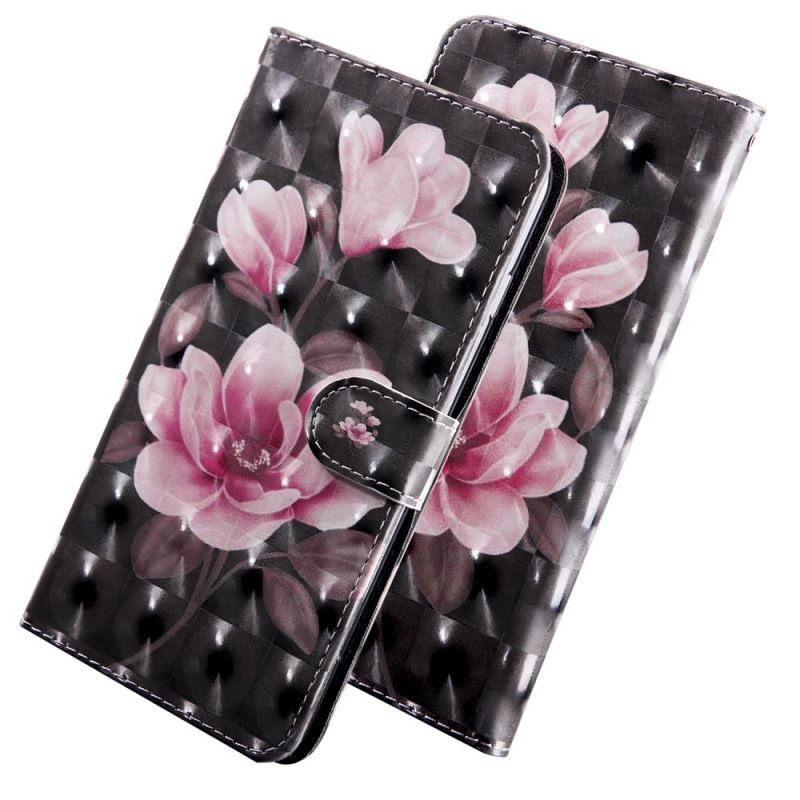 Flip Case Leren iPhone 11 Pro Bloemen Bloeien