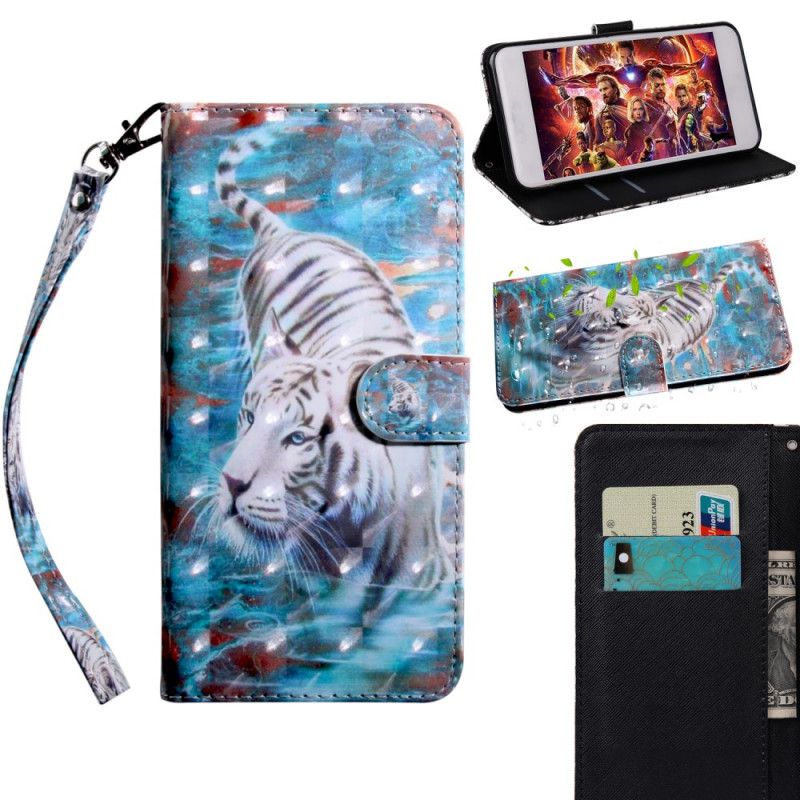 Flip Case Leren iPhone 11 Pro Lucien De Tijger