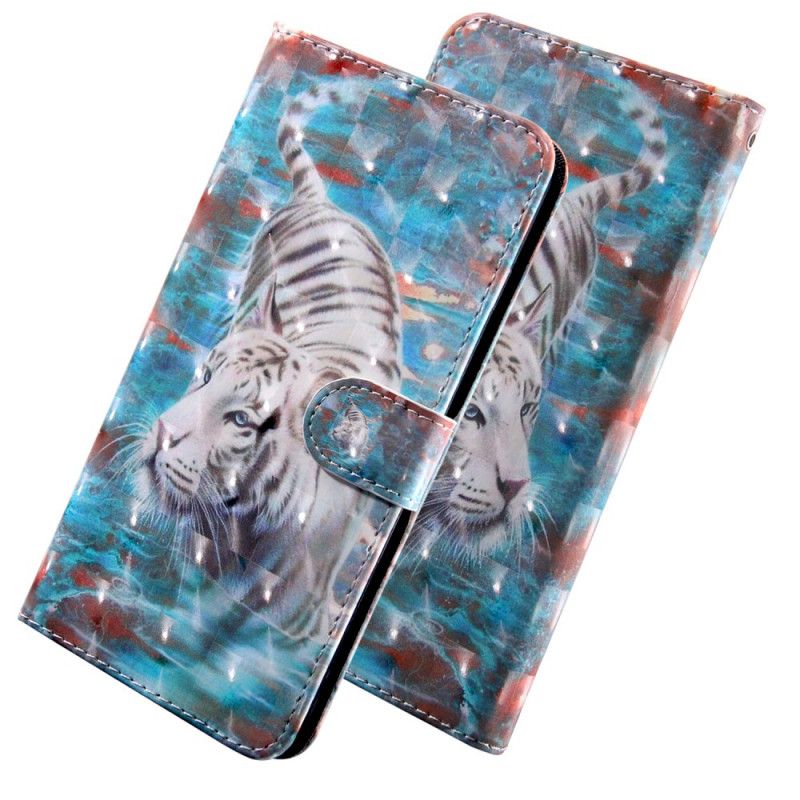 Flip Case Leren iPhone 11 Pro Lucien De Tijger