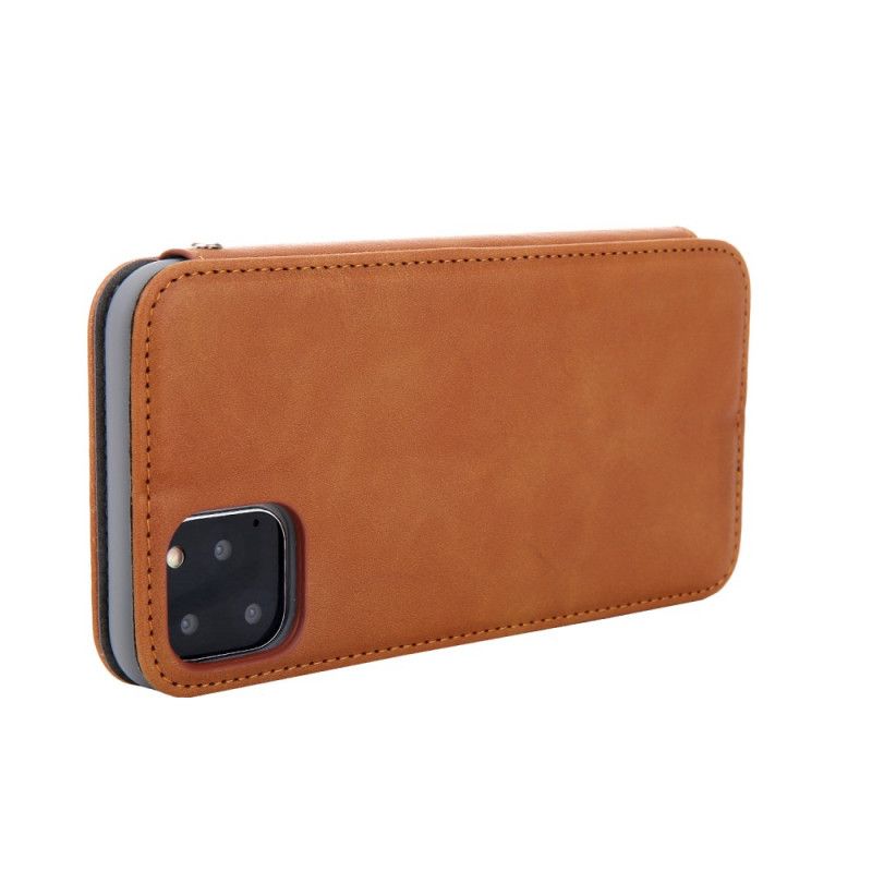 Folio-hoesje iPhone 11 Pro Grijs Zwart Finesse Leerstijl
