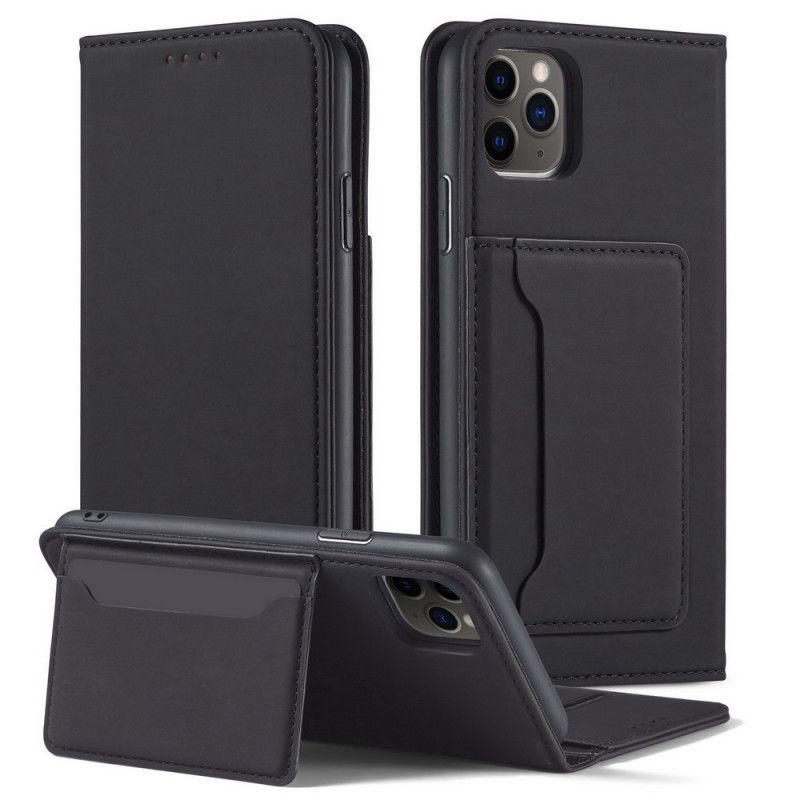 Folio-hoesje iPhone 11 Pro Rood Zwart Steunkaarthouder