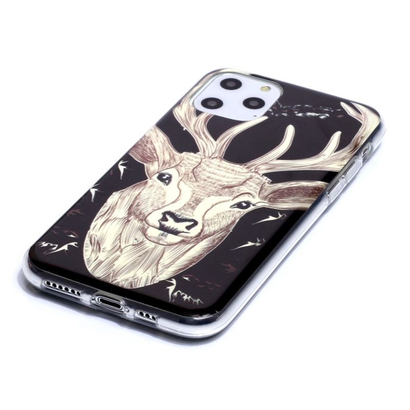 Hoesje iPhone 11 Pro Fluorescerend Majestueus Hert