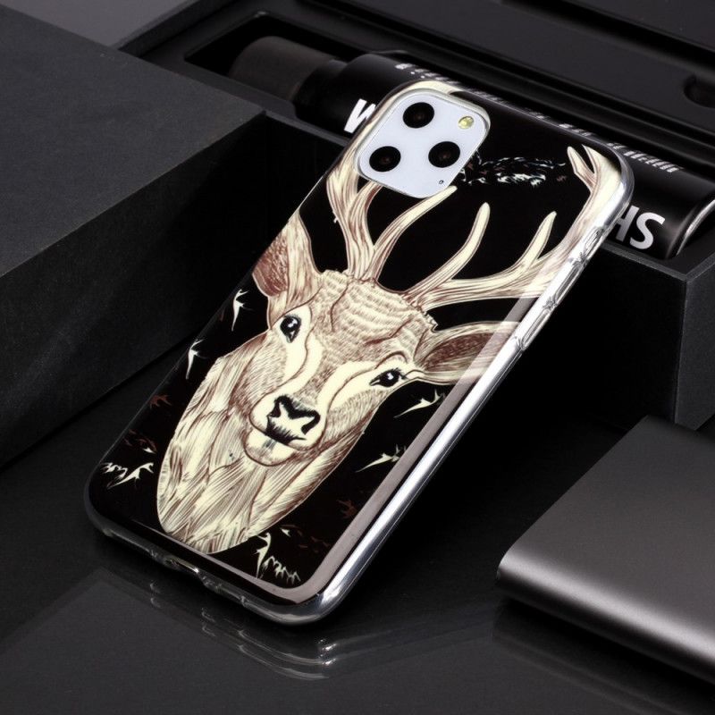 Hoesje iPhone 11 Pro Fluorescerend Majestueus Hert