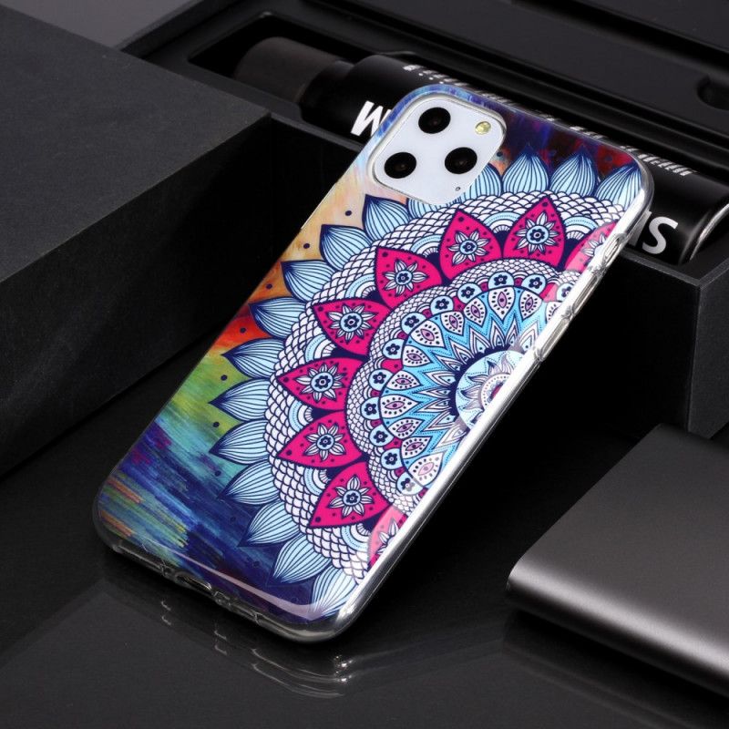Hoesje iPhone 11 Pro Fluorescerende Mandala