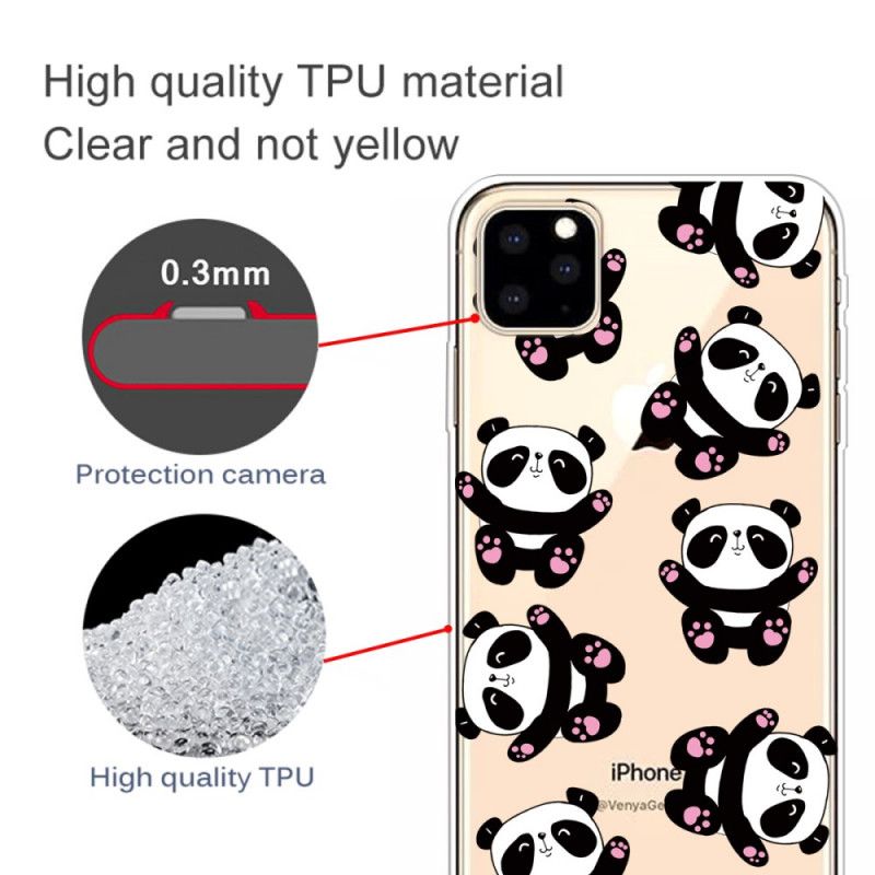 Hoesje iPhone 11 Pro Leuke Panda'S