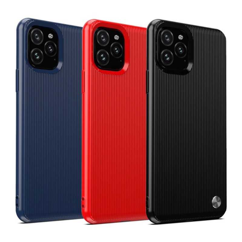 Hoesje iPhone 11 Pro Rood Getextureerde Siliconen