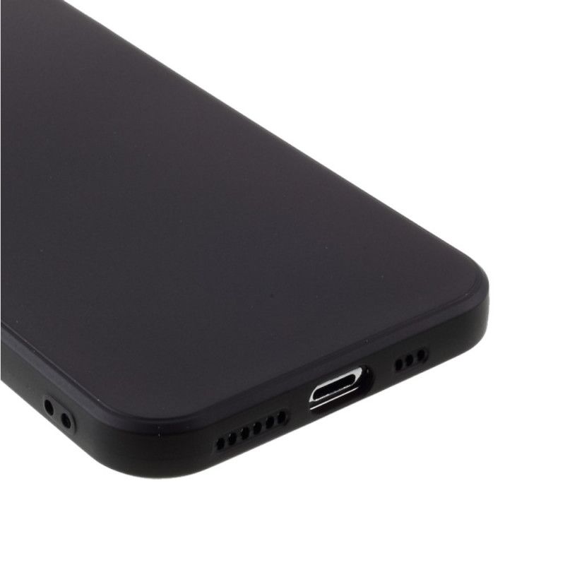 Hoesje iPhone 11 Pro Rood Zwart Flexibele Siliconen Gekleurde Knopen