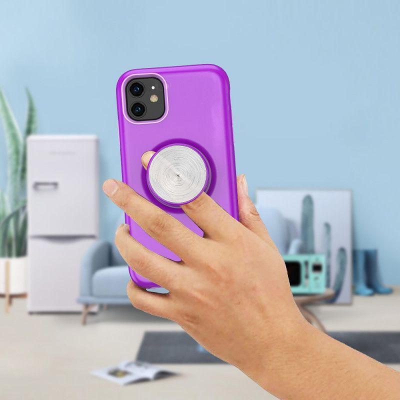 Hoesje iPhone 11 Pro Rood Zwart Magnetische Verwijderbare Media