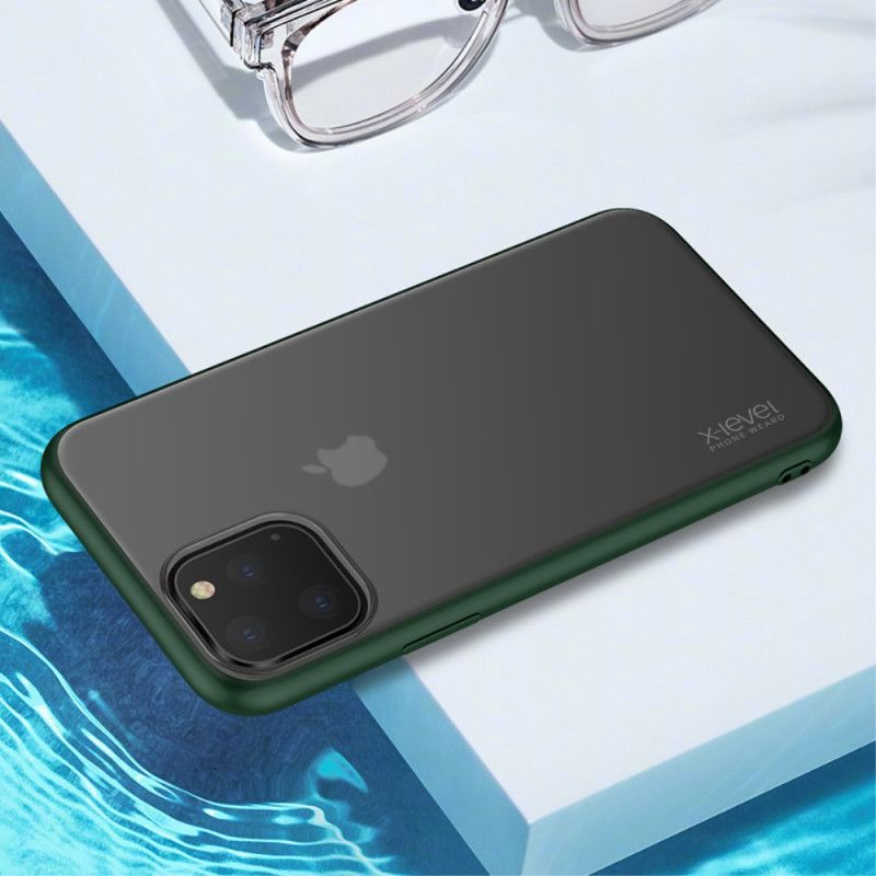 Hoesje iPhone 11 Pro Rood Zwart X-Level Mat
