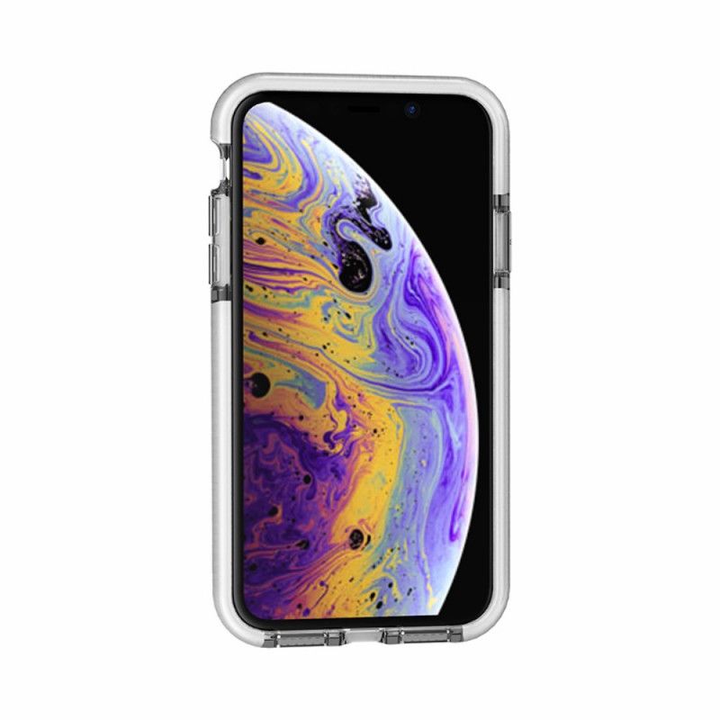 Hoesje iPhone 11 Pro Roze Zwart Transparante Diamanttextuur