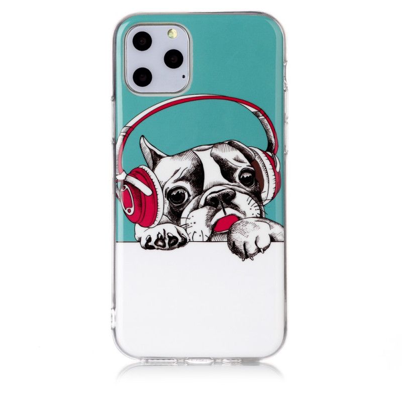 Hoesje iPhone 11 Pro Telefoonhoesje Fluorescerende Hond
