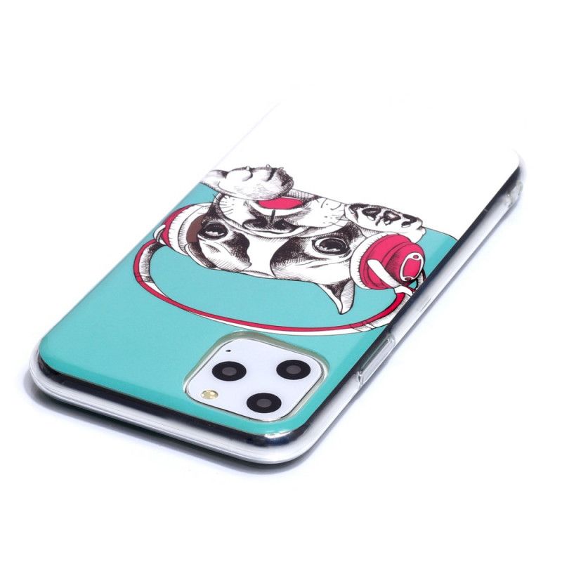 Hoesje iPhone 11 Pro Telefoonhoesje Fluorescerende Hond