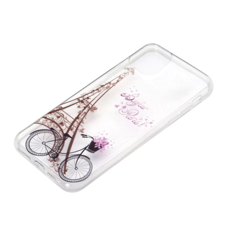 Hoesje iPhone 11 Pro Transparant Hallo Parijs