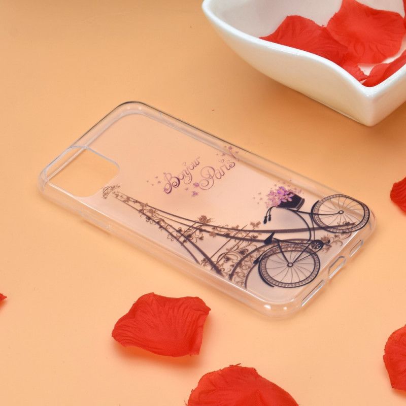 Hoesje iPhone 11 Pro Transparant Hallo Parijs