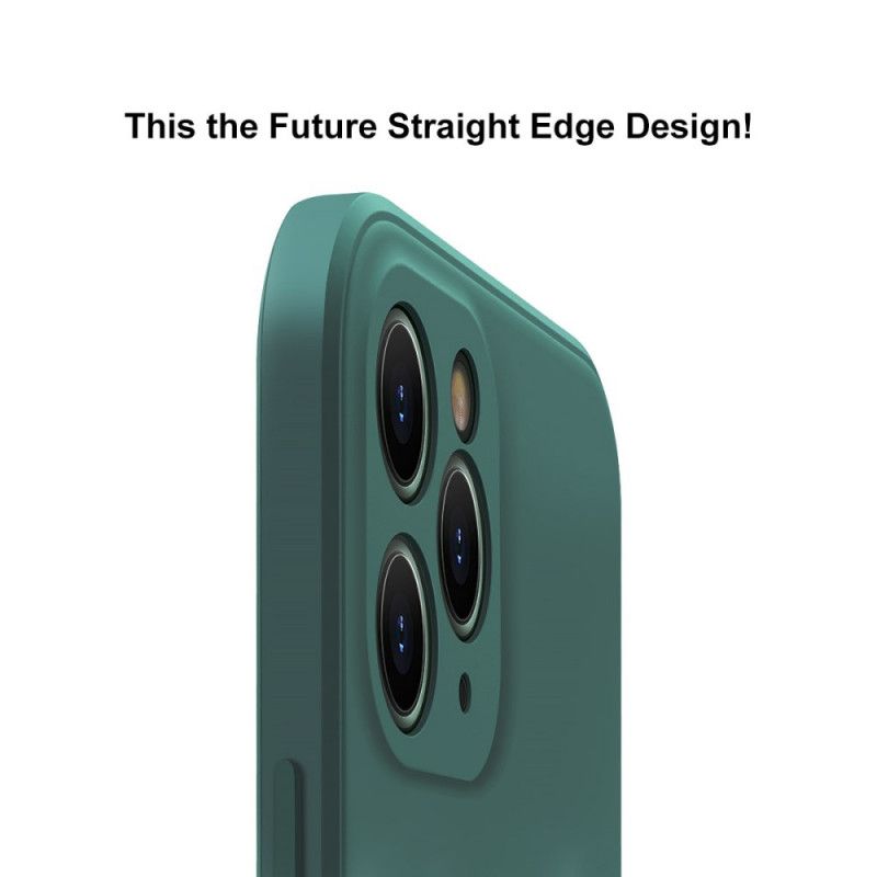 Hoesje iPhone 11 Pro Wit Zwart Enkay Vloeibare Siliconen