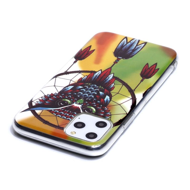 Hoesje voor iPhone 11 Pro Fluorescerende Uil Dromenvanger