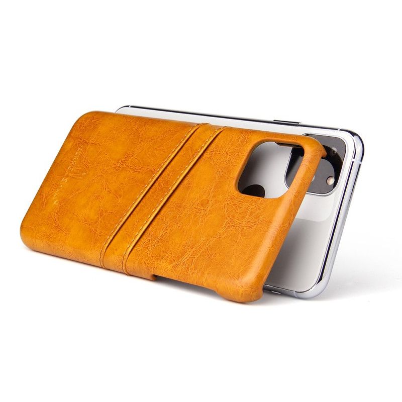Hoesje voor iPhone 11 Pro Geel Rood Fierre Shann-Kaarthouder