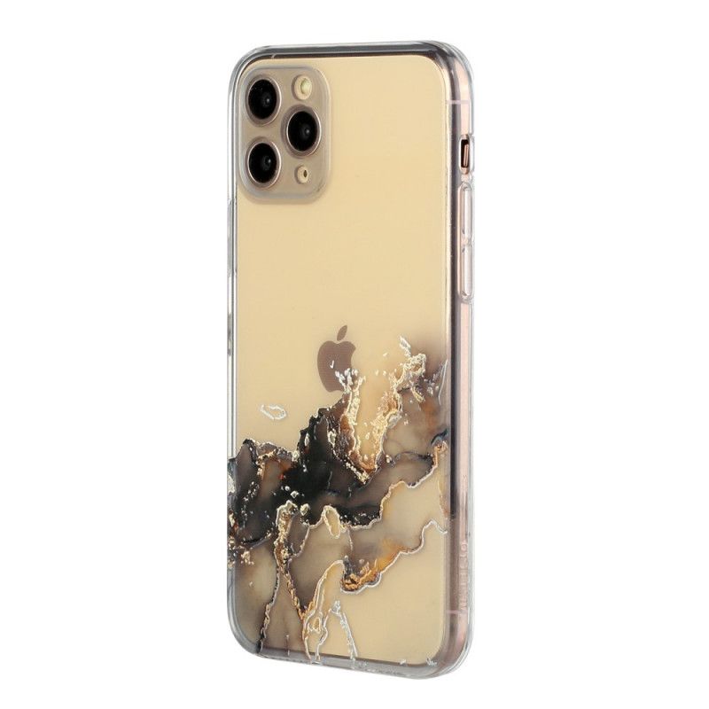 Hoesje voor iPhone 11 Pro Magenta Wit Artistieke Flexibele Siliconen