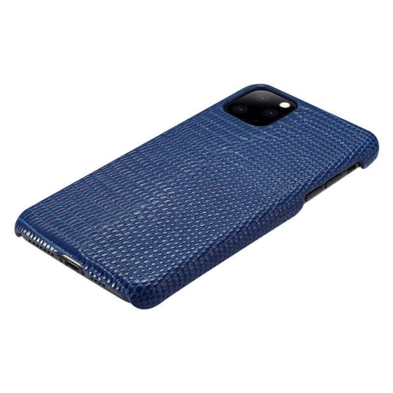 Hoesje voor iPhone 11 Pro Magenta Zwart Hagedis Textuur